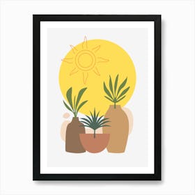 Minimalist plants  Art Print