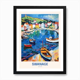 Swanage England 2 Uk Travel Poster Art Print