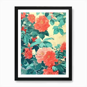 Great Japan  Hokusai Botanical Japanese 15 Art Print