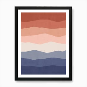 Minimal Waves 138 Art Print