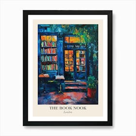 London Book Nook Bookshop 8 Poster Art Print