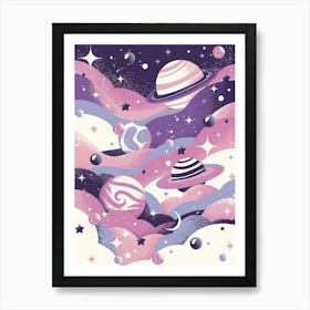 Purple Space Poster