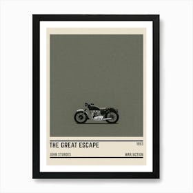 The Great Escape Motorcycle Art Print