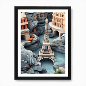 Paper Paris 1 Art Print