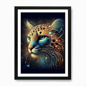 Galaxy Cheetah Art Print