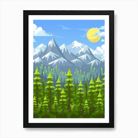 Mountain Landscape 28 Art Print