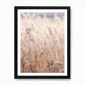 Boho Dried Flowers Lavender 2 Art Print