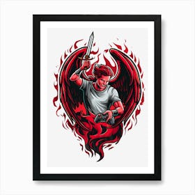 Angel Of Fire Art Print