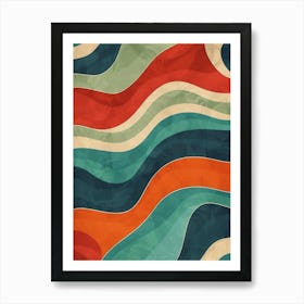 Abstract Wave Pattern 24 Art Print