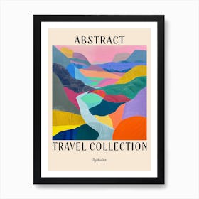 Abstract Travel Collection Poster Tajikistan 2 Art Print