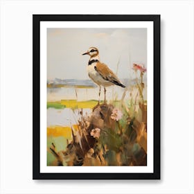 Bird Painting Lapwing 2 Art Print