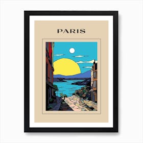 Minimal Design Style Of Paris, France 3 Poster Art Print