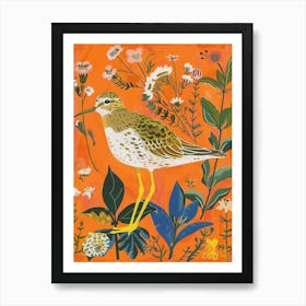 Spring Birds Dunlin 1 Art Print