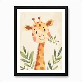 Giraffe Canvas Art 1 Art Print