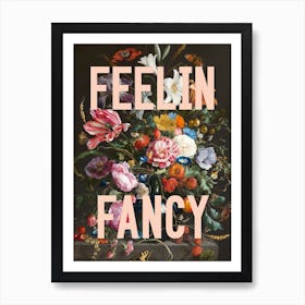 Feelin Fancy Floral Pink Art Print