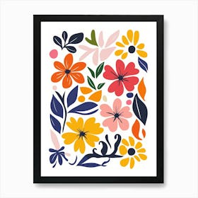 Abstract Floral Painting 4 Art Print