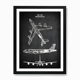 Kc135 Stratotanker Boeing Kc 135 Airplane Decor Aircraft Decor Plane Decor Airplane Art Airplane Print Airplane Blueprint Va1351 Art Print