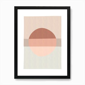 Boho Abstract Pastel One Art Print