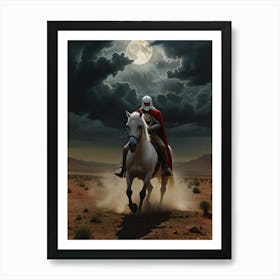 Knight On Horseback Art Print