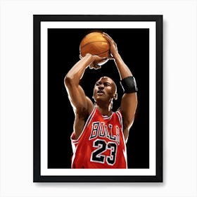 Michael Jordan 23 Art Print