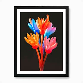 Bright Inflatable Flowers Peacock Flower 1 Art Print