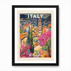 Perugia Italy 1 Fauvist Painting Travel Poster Art Print
