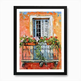 Balcony Painting In Nice 4 Art Print