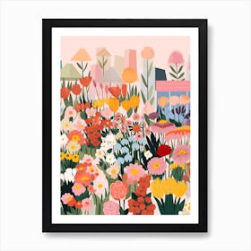 Flower Market Art Print