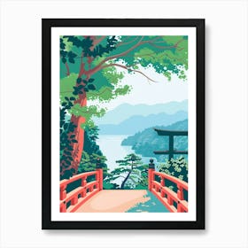 Nikko Japan 7 Colourful Illustration Art Print