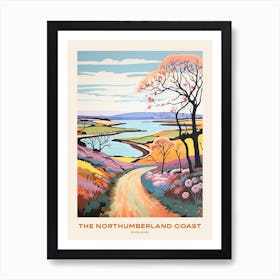 The Northumberland Coast England 2 Hike Poster Art Print