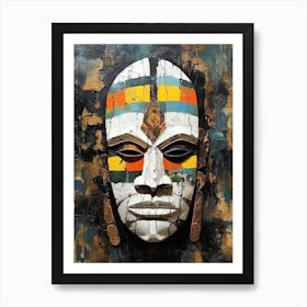 Divine Designs; African Tribal Masked Visions Art Print