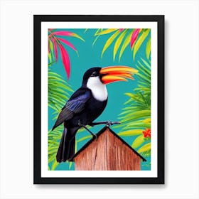 Chimney Swift Tropical bird Art Print