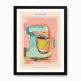 Retro Kitchen Blender Kitsch Painting Poster Art Print