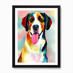 Greater Swiss Mountain Dog 2 Watercolour Dog Art Print