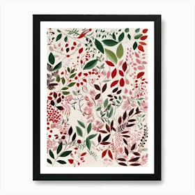 Cranberry Fruit Drawing 3 Art Print