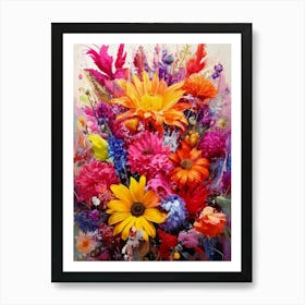 Exploding Colors Art Print