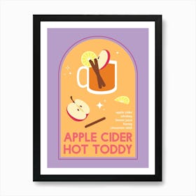 Apple Cider Hot Toddy Cocktail Art Print