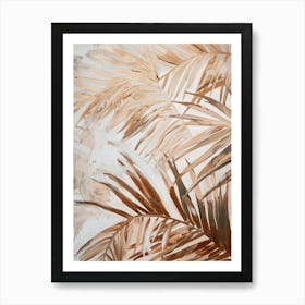 Palm Leaves Oil Canvas Art Print