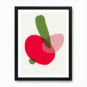 Radish - Abstract Painting Poster