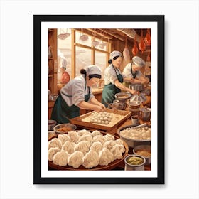 Dumpling Making Chinese New Year 10 Art Print