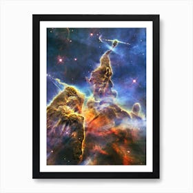 Carina Nebula, Mystic Mountain. HH 901 — space poster Art Print