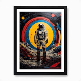 Astronaut In Space 5 Art Print