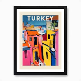 Izmir Turkey 1 Fauvist Painting  Travel Poster Art Print