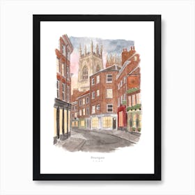 York Petergate England Art Print