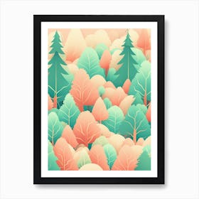 Forest Full Of Trees Art Print