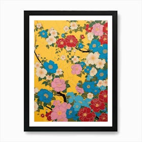 Hokusai Great Japan Botanical Japanese 10 Art Print