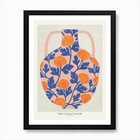 Vase orange flowers Collection Art Print