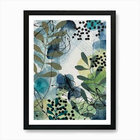 'Blue And Green' Art Print