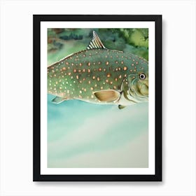 Goliath Grouper II Storybook Watercolour Art Print