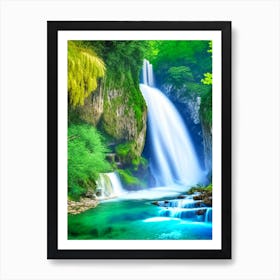 Skradinski Buk Waterfall, Croatia Realistic Photograph (1) Art Print